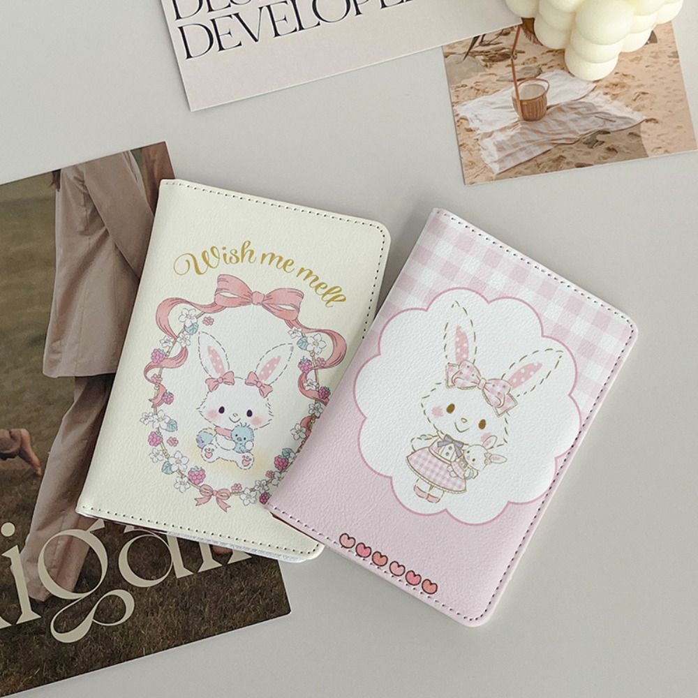 Travel Accessories Wallet - Rabbit Print Passport Holder Ultra-thin PU
