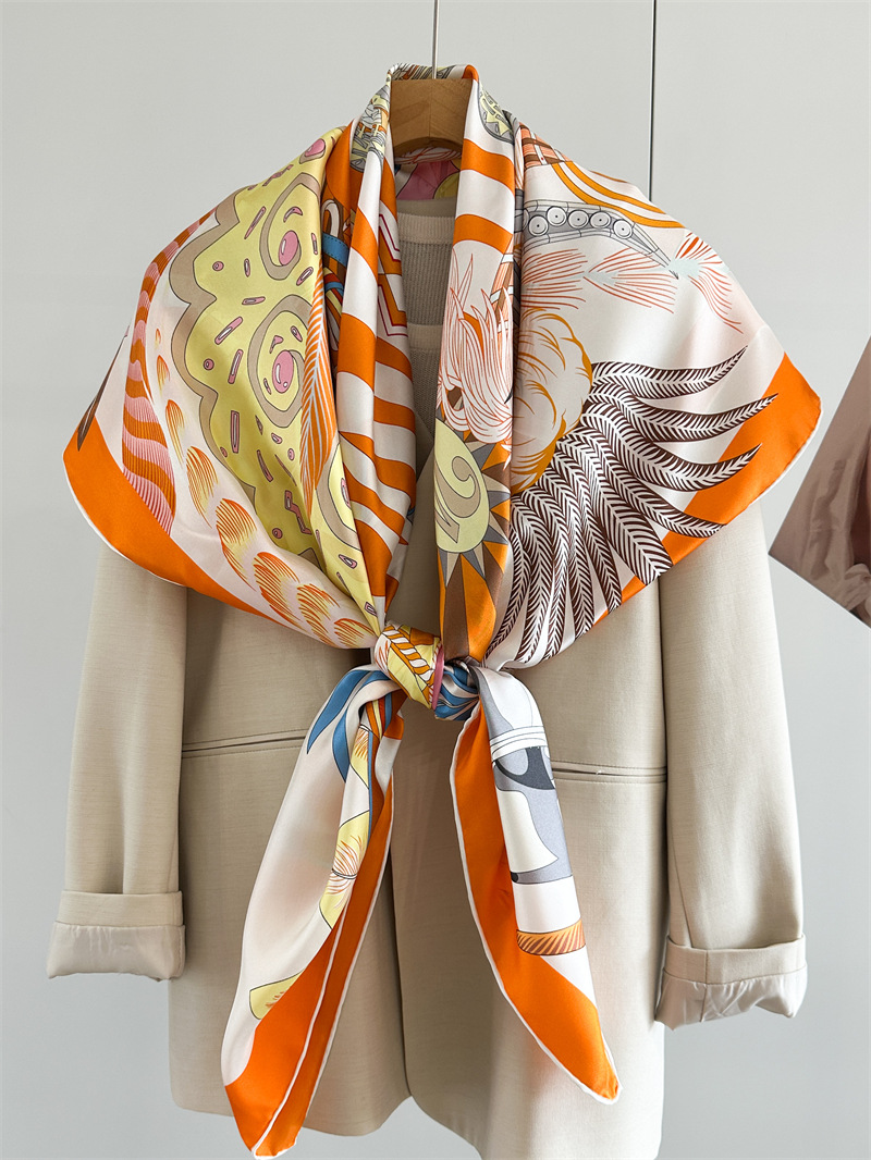 Designer Silk Scarf Women Spri - огляд і ціна Travel Accessories Aesthetic