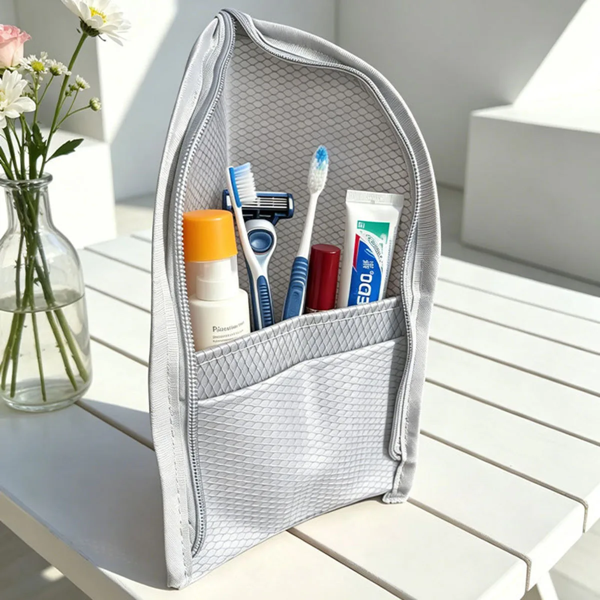 Standing Mesh Toiletry Bag for - огляд і ціна Travel Accessories Organizer Bag
