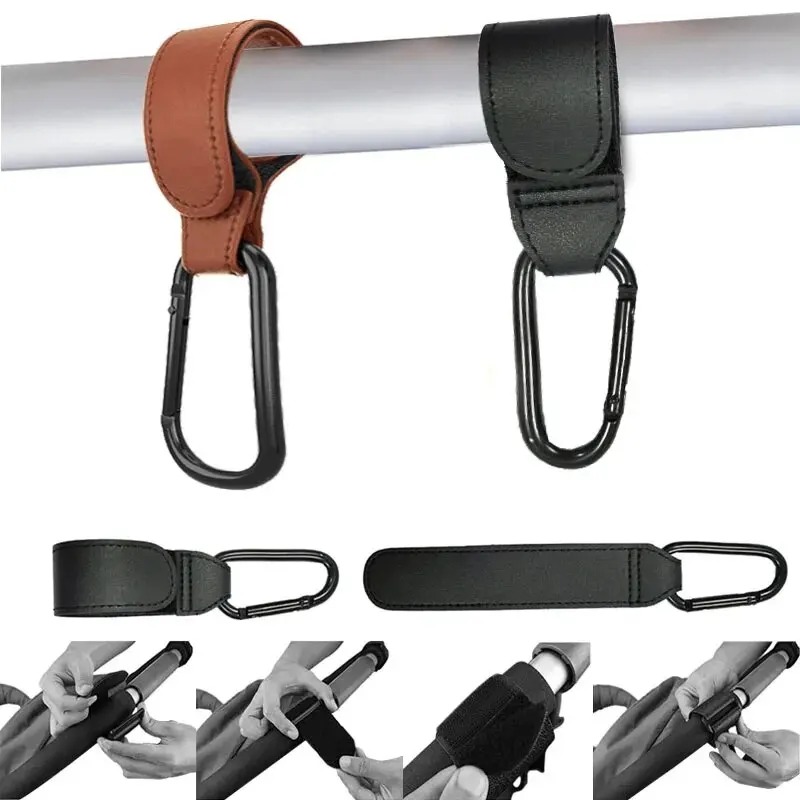 2Pcs Leather Cart Hooks Baby S - огляд і ціна Travel Accessories Baby