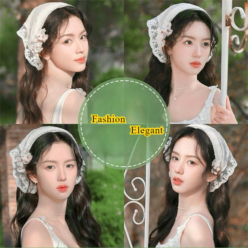 2025 Lace Headband Scarf for W - огляд і ціна Travel Accessories Aesthetic