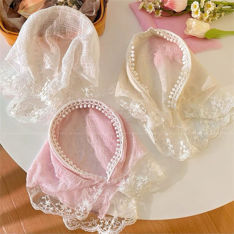 2025 Lace Headband Scarf for W - огляд і ціна Travel Accessories Aesthetic